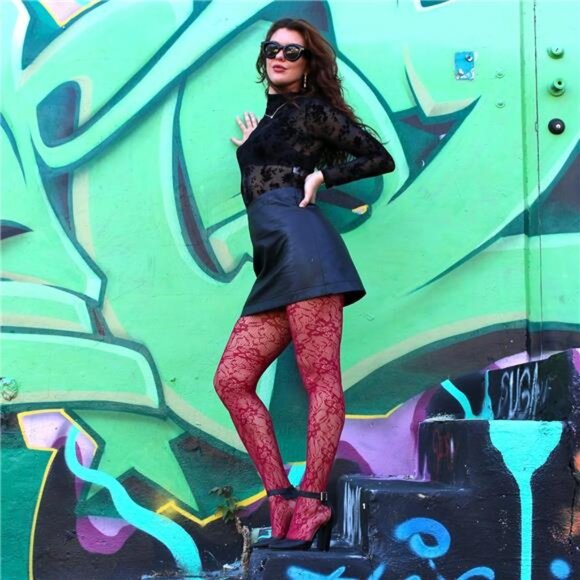 Fishnet Patterned Tights - Picture 2 of 6